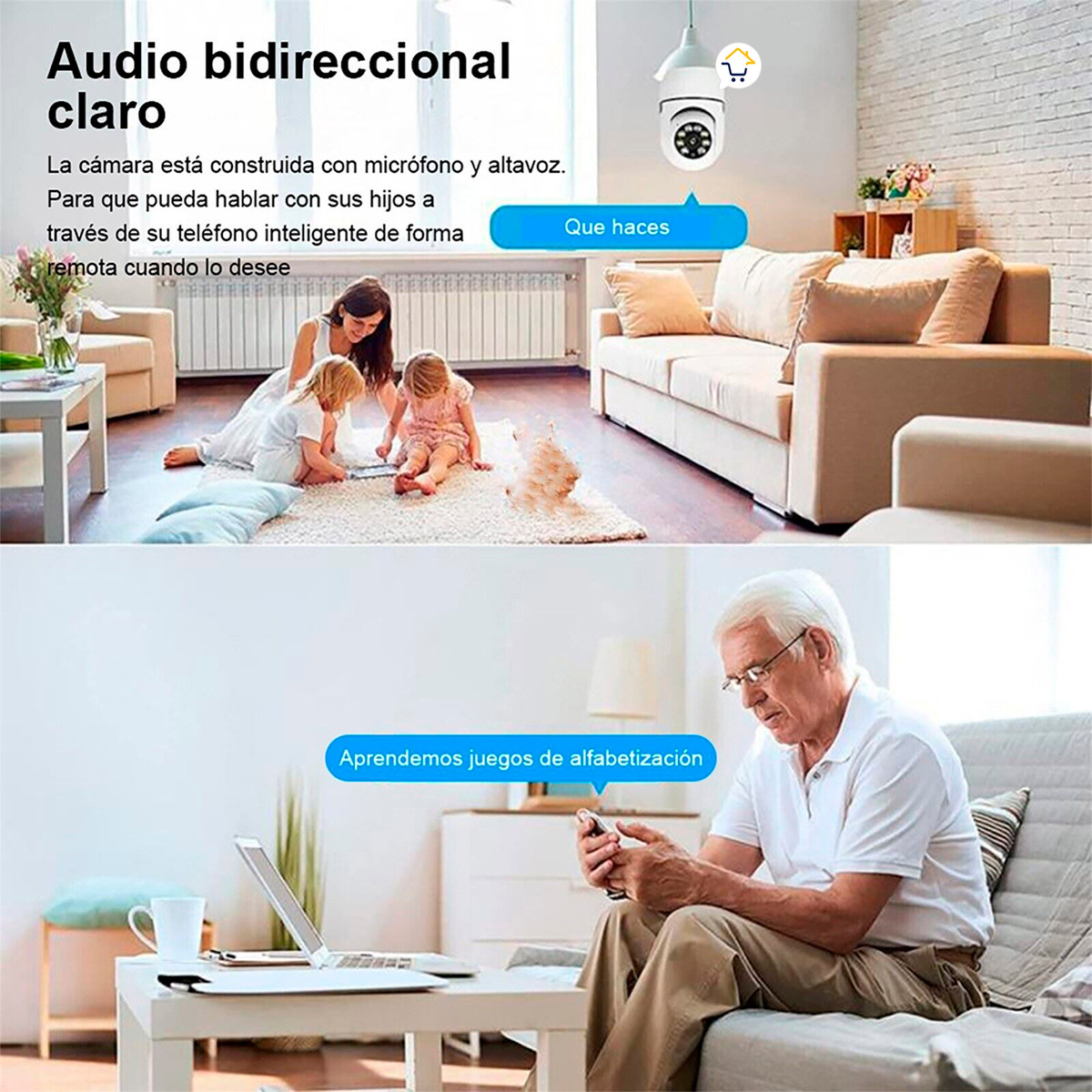Miniatura 8 de Camara Seguridad IP Bombillo Wifi 8177QT